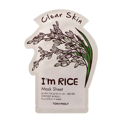 IM REAL RICE MASK SHEET (MASCARILLA FACIAL LIMPIADORA DE ARROZ)